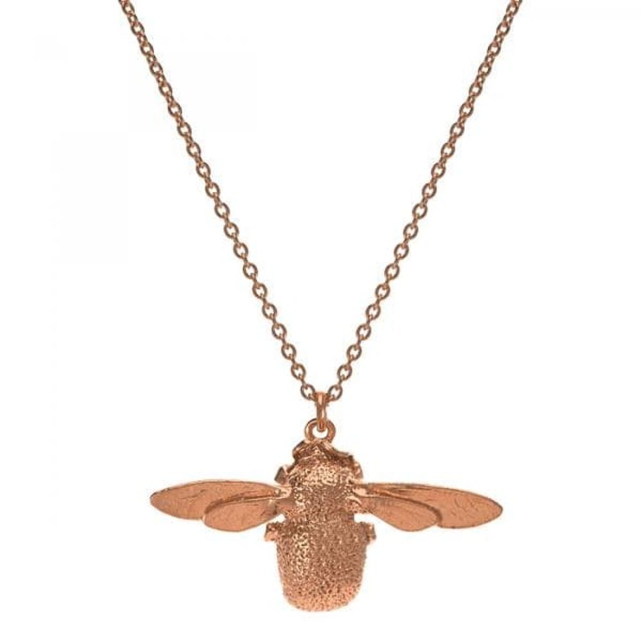 Necklaces Alex Monroe | Alex Monroe Bumblebee Necklace - Rose Gold