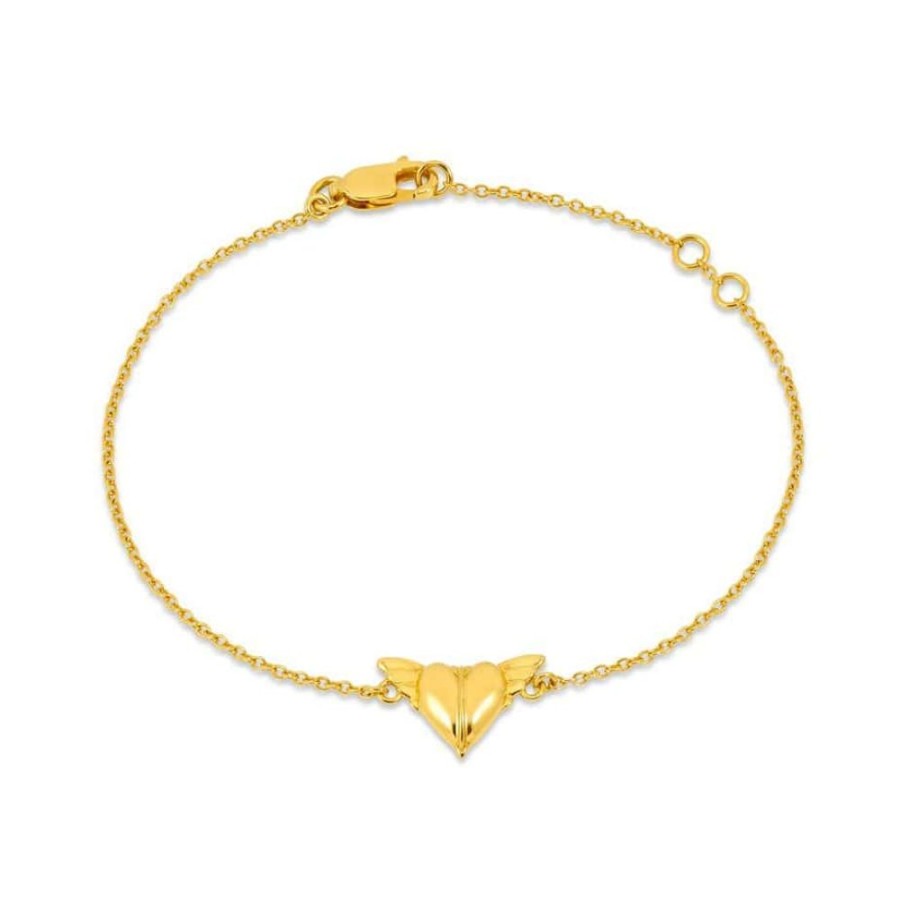 Bracelets Rachel Jackson | Guardian Angel Wings Chain Bracelet